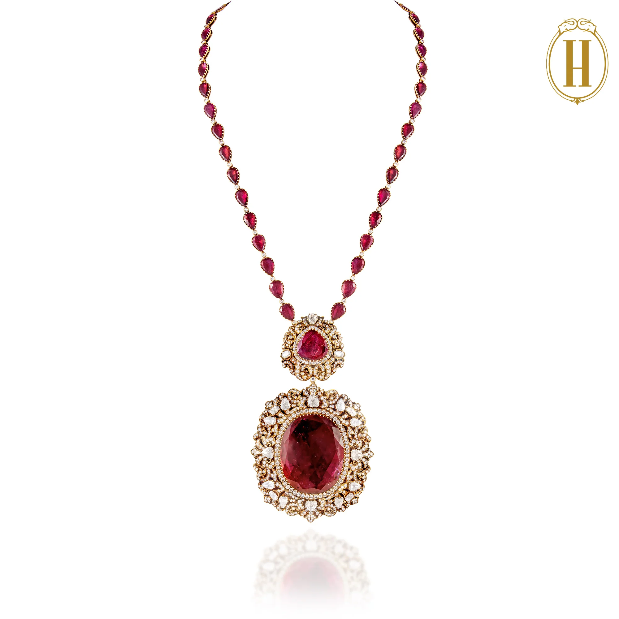 Royal Vintage Tourmaline Necklace - Image 3